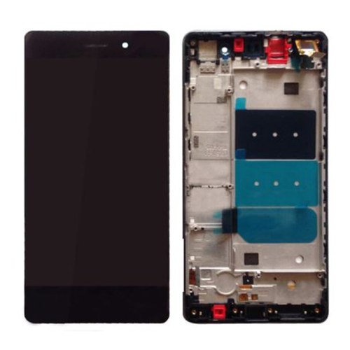 Display completo para Huawei p8 Lite com frame, preto